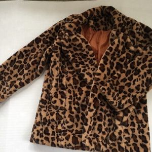 Animal print women’s coat